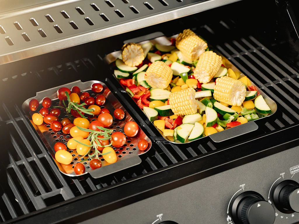BBQ-BAKKE I RUSTFRIT STÅL 43×25 CM - Image 4
