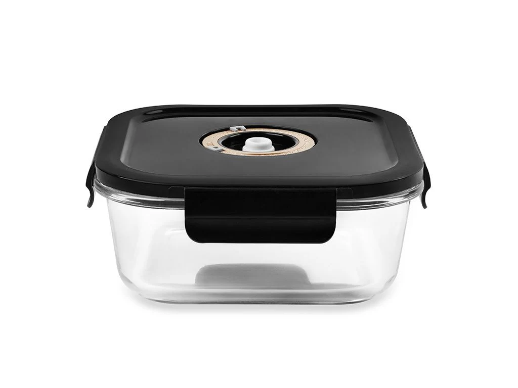 FIRKANTET VAKUUM GLASBEHOLDER – 800ML