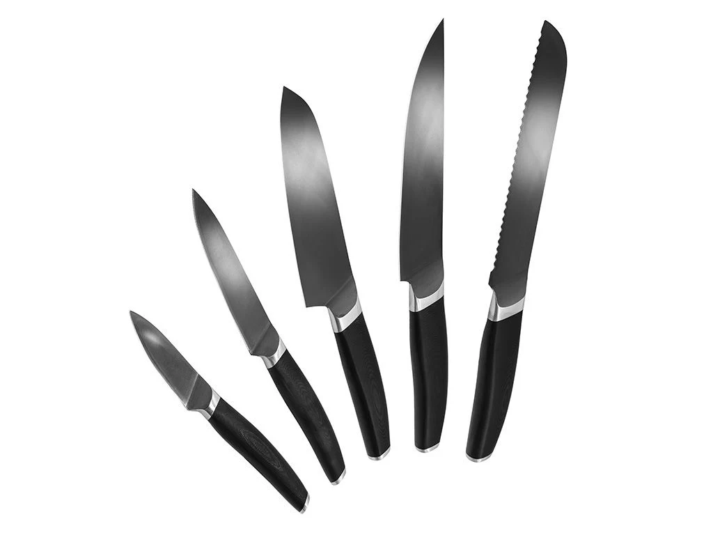 KERAMIK-STÅL-HYBRID 5-DELE ALL-ROUND KNIVSÆT