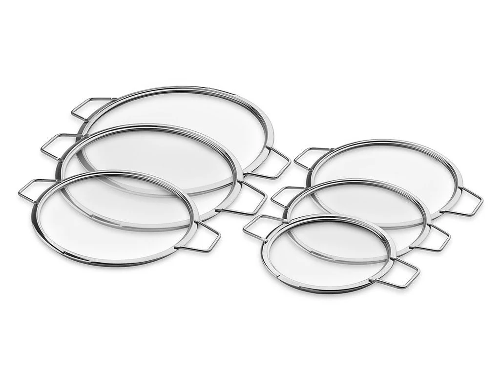 STABELBARE GLASLÅG – 18/ 20/ 24/ 26/ 28/ 30 CM – 6 DELE