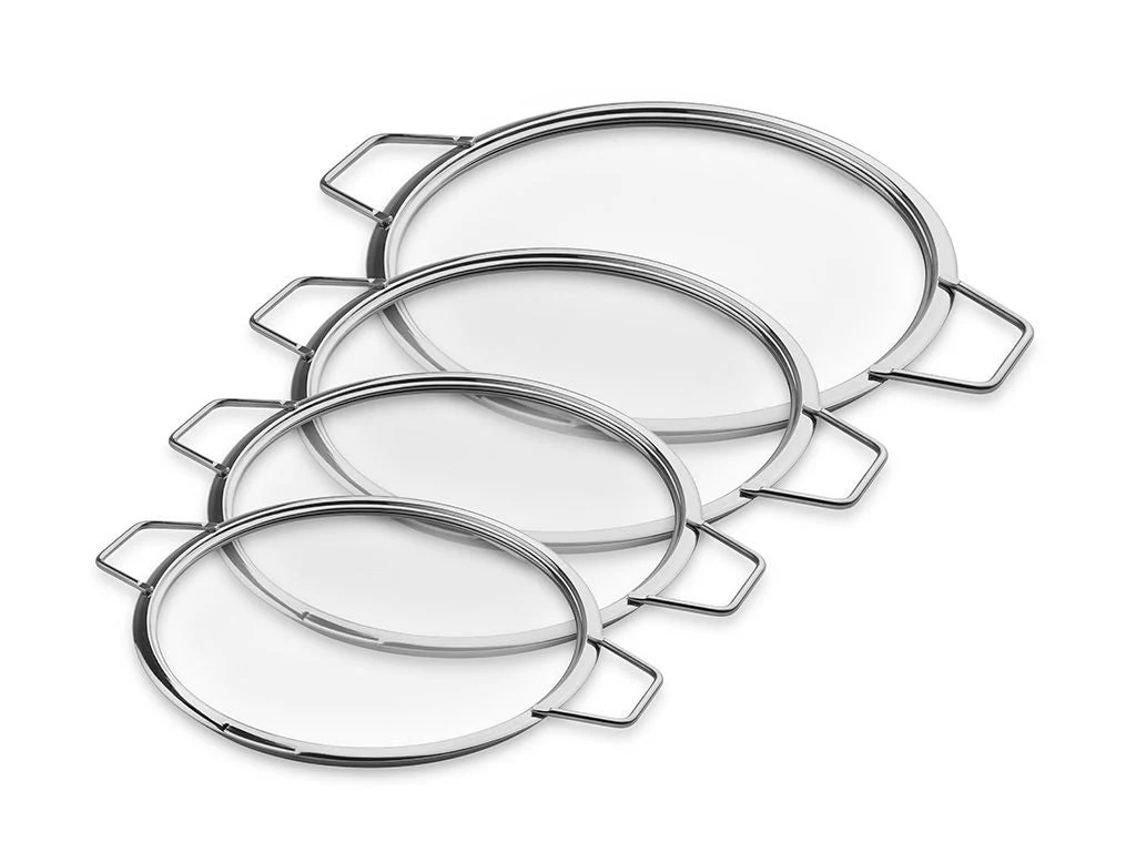 STABELBARE GLASLÅG – 20/ 24/ 26/ 28 CM – 4 DELE