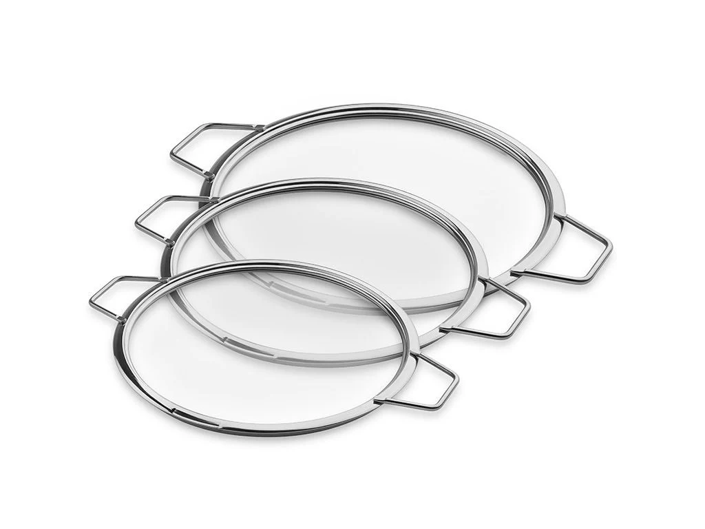 STABELBARE GLASLÅG – 24/ 26/ 28 CM – 3 DELE