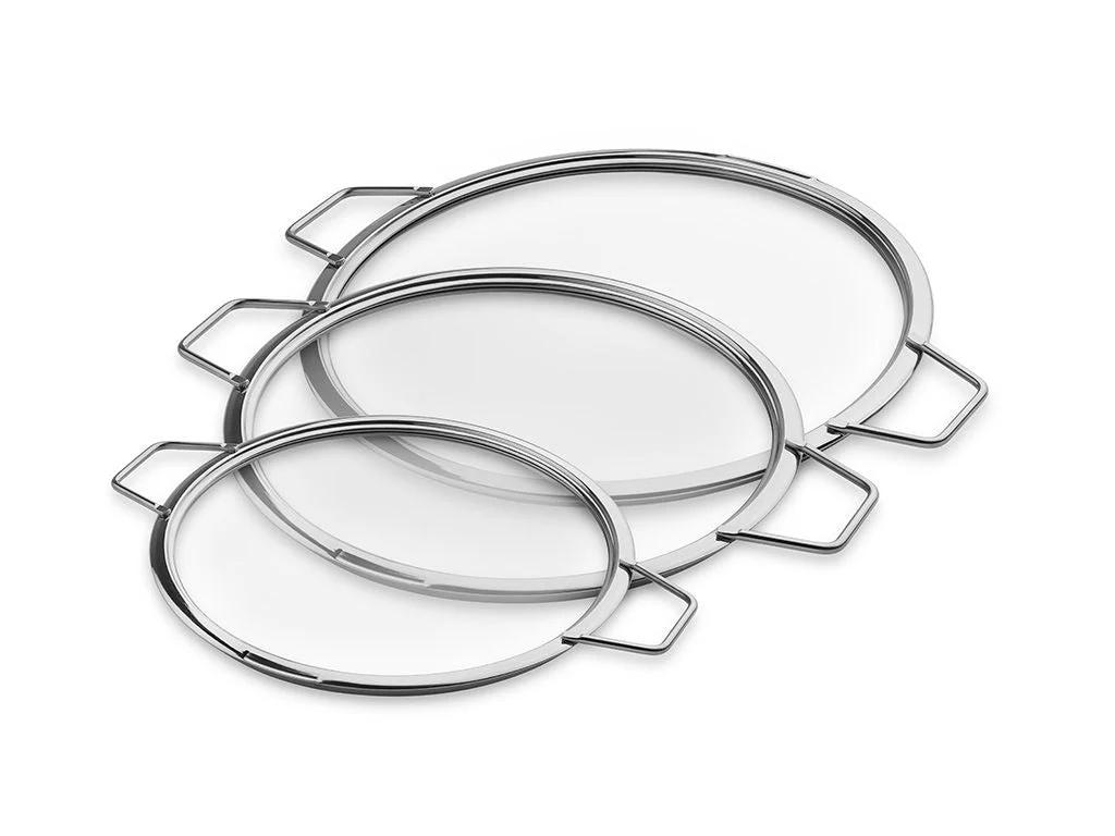 STABELBARE GLASLÅG – 24/ 28/ 32 CM – 3 DELE